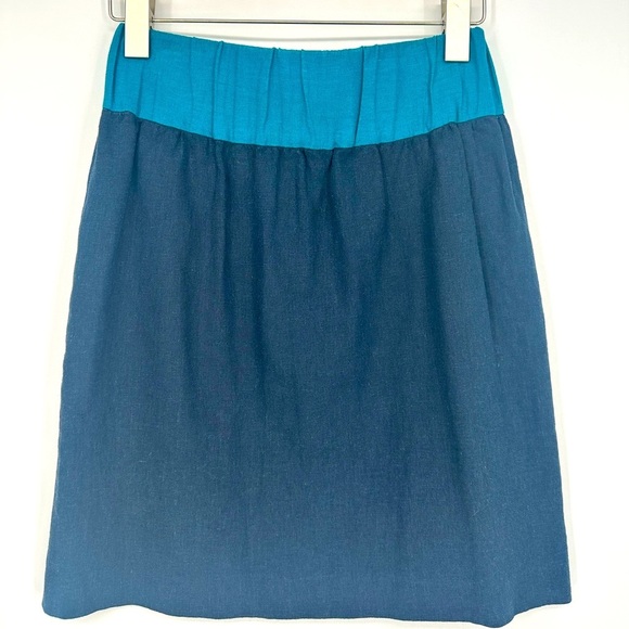 LOEFFLER Randall linen mini skirt - Picture 1 of 4